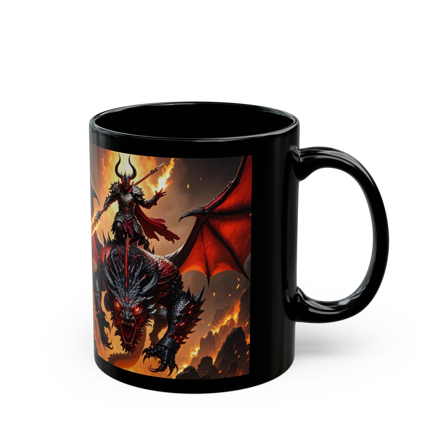 taza negra demoniaca (11oz, 15oz)