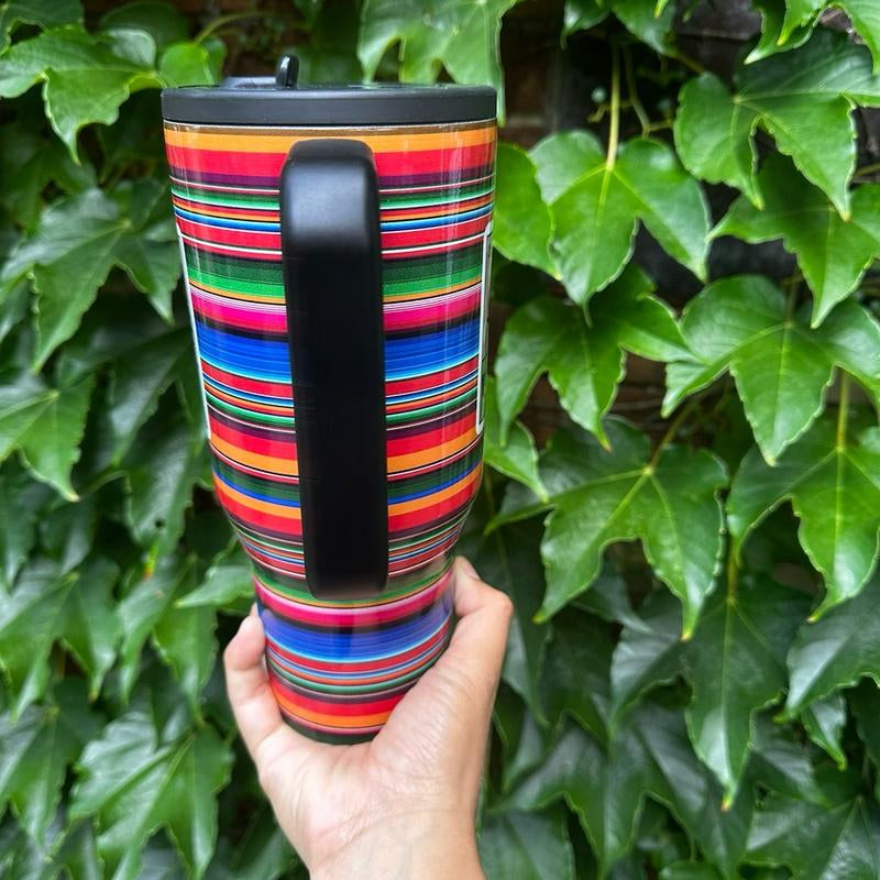 Mandilon Tumbler for Mexican Husband or Mexican Dad. Funny Mexican Mug for Him. Stainless Mug with Flip Straw